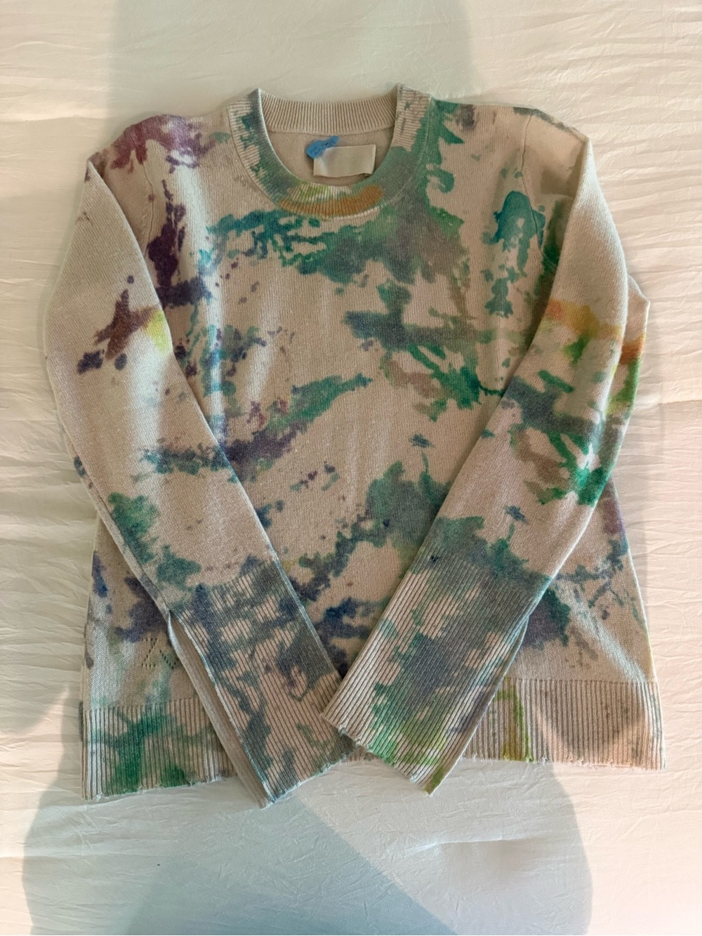 Zadig and Voltaire Cashmere Tie-Dye Crewneck Sweater